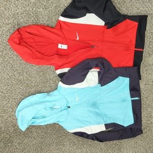 Two nike size kids Small lightweight hoodie